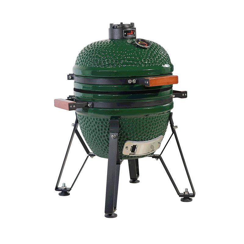 tabletop kamado grill ceramic cooking BBQ